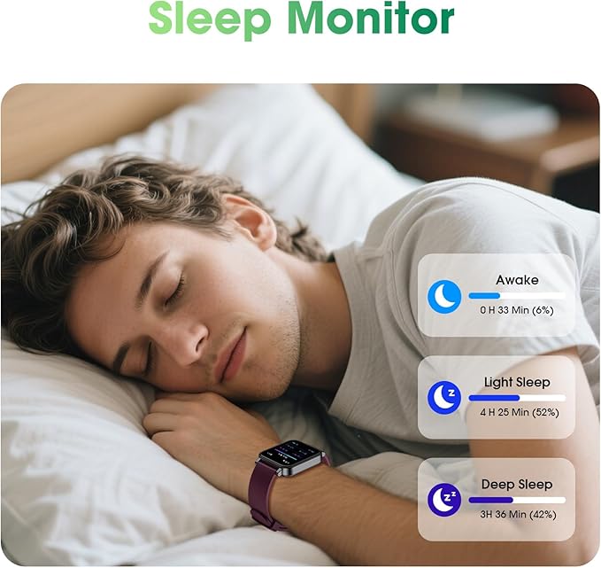 Pedometer Watch Senior Friendly, Waterproof Fitness Tracker Watches with Step Counter Calories/Sleep Tracker for Walking Running, Heart Rate Monitor for Men Women