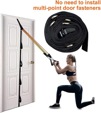 Door Anchor Strap for Resistance Bands, Heavy Duty Multi Point Resistance Band Door Anchor, Portable Anchor Gym Attachment for Home Fitness, Resistance Workout Equipment