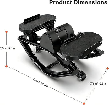 Rocker Step Side to Side, Rock Stepper, Portable Compact Lateral Rocking Fitness Stepper, for Legs, Glutes, Abs, Fitness Equipment for Home, Apartment,and Dormitory