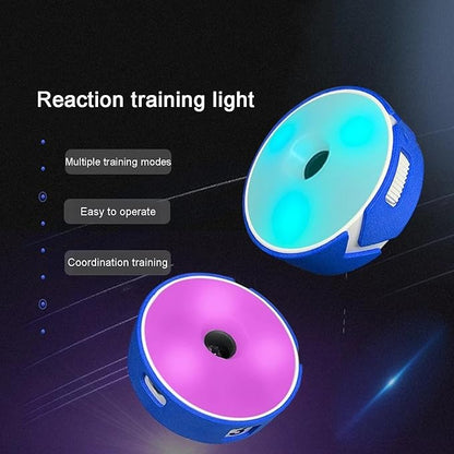 Training Light, Flash Reflex Speed Agile Reaction Equipment, with Remote Control, 4 Modes & 4 Light Color, Sensing Distance 10cm, for Soccer Baseball Basket Ball
