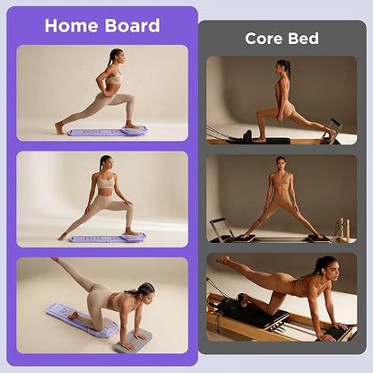 Pilates Reformer 7-in-1 Foldable Home Gym – Multi-Function Pilates Board for Full Body Workout, Core Strength, and Portable Pilates Training