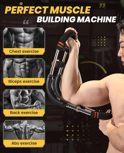 2026 New Saker PowerTwist Arm Trainer, Adjustable Forearm Strengthener, Arm Exercise and Chest Workout Equipment for Home Gym, for Men, Ideas for Fitness Enthusiasts