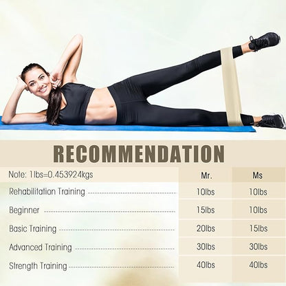 DEEKIN 30 Pcs Resistance Bands Bulk Resistance Loop Elastic Exercise Bands Exercise Equipment for Women Men Home Pilates, Fitness, Gym, Yoga