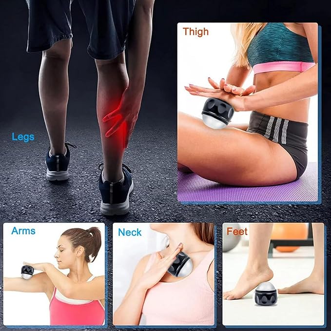 Massage Ice Roller Ball - Roller for Muscles Deep Tissue - Stays Cold for 6 Hours, Plantar Fasciitis Roller, Sports Fitness Relaxations Gift, Rapidly Relieve Muscle Pain and Tension