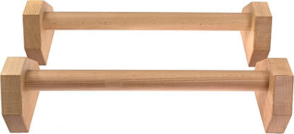 Driven | Professional Large Beech Wooden Parallettes | Calisthenics | Push Up Bars | Anti Slip Base | Gym Gear Workout Portable Crossfit