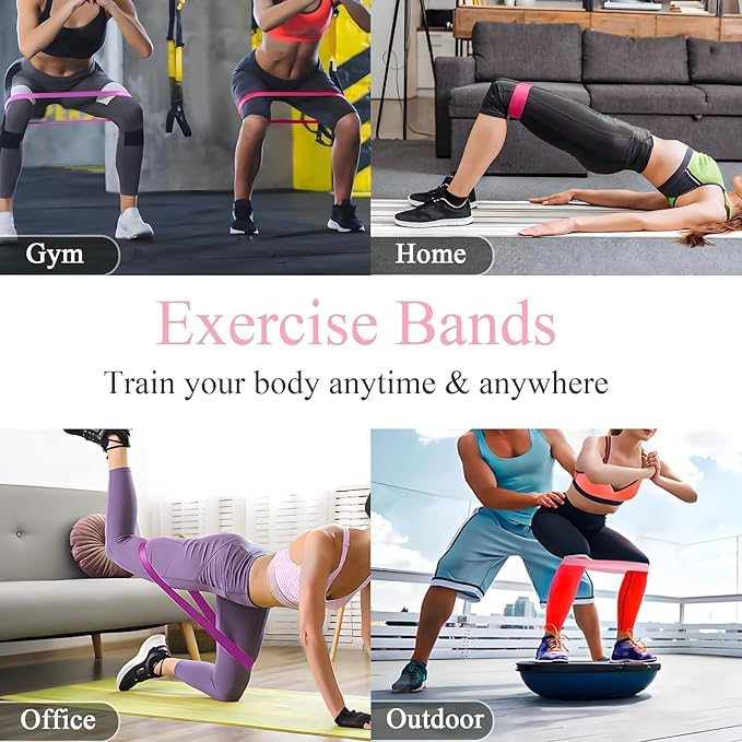 1 | 5 Pack Resistance Bands for Working Out, Workout Equipment, Exercise Bands for Home Gym & Stretching, Pilates Equipment, Fitness Equipment