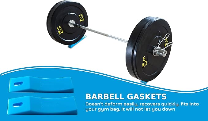 Barbell Wedge (Pair) – Deadlift Jack Alternative – Portable Rubber Ramp for Easy Weight Plate Loading – Ideal for Deadlifts, Powerlifting, Weightlifting, Home Gyms – Includes Cooling Towel