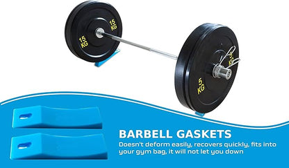 Barbell Wedge (Pair) – Deadlift Jack Alternative – Portable Rubber Ramp for Easy Weight Plate Loading – Ideal for Deadlifts, Powerlifting, Weightlifting, Home Gyms – Includes Cooling Towel