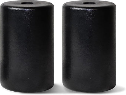 WF Athletic Supply PU/Foam Foot Pads, Foam Roller for Exercise Machines Equipment Replacements, Roller Pad for Leg Extension, PEC Deck Pads for Weight Bench, Sold by Pair (7” x 4.5” OD x 0.875” ID)