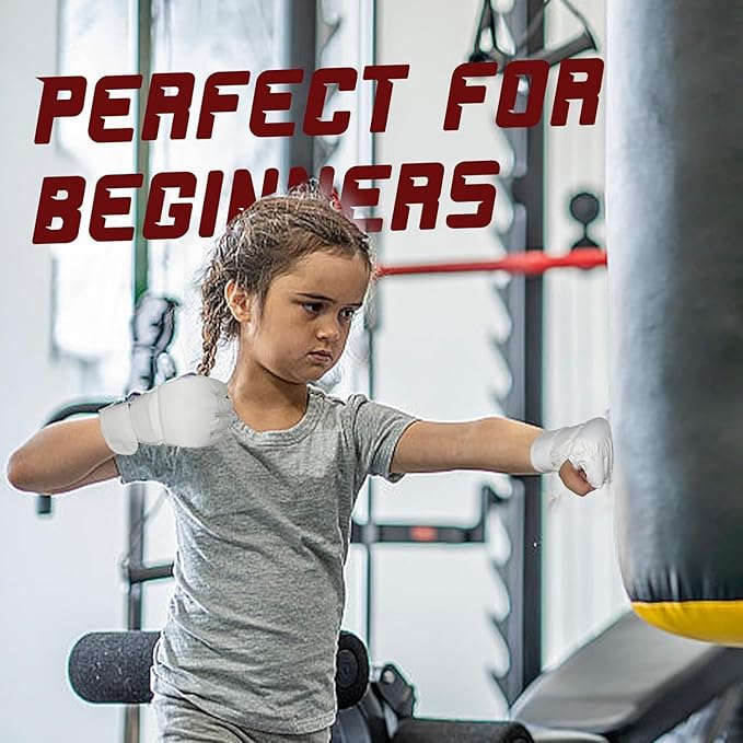 14 Pcs Boxing Set Boxing Equipment Set for Beginners Including 2 Pair of 6 oz Boxing Gloves Headgear Helmet Hand Wraps Mouth Guards Gifts for Kids Beginners Training Equipment
