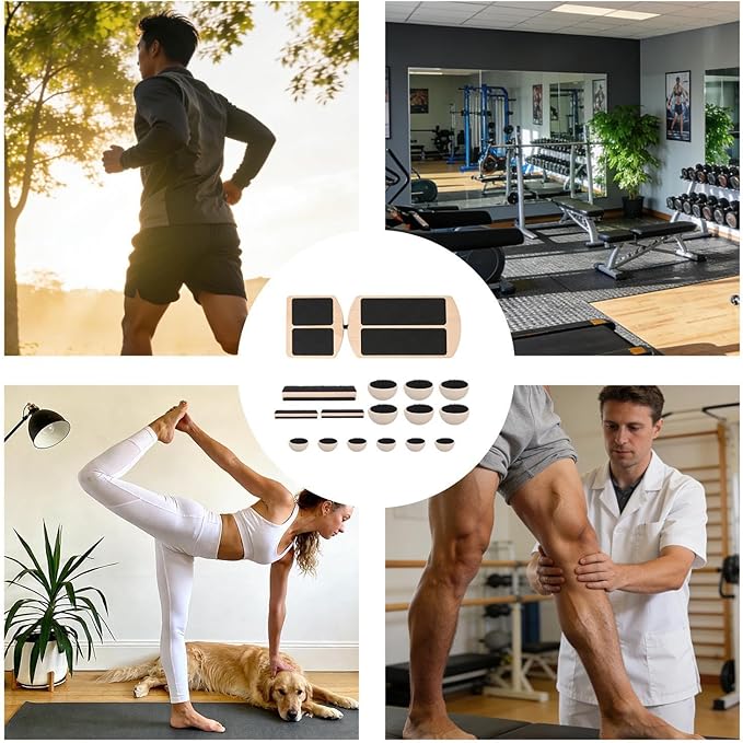 Wooden Foot Stretcher – Ankle Strengthening Balance Board, Single Leg Training Tool | Foot Muscle Reliever, Stretching Exercise and Rehabilitation for Ankles