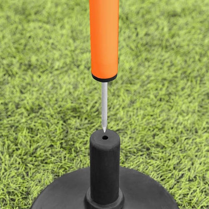 FORZA Slalom Agility Poles | Improve Endurance, Speed & Footwork | Color, Size & Rubber Base Options Available [8 Pack]