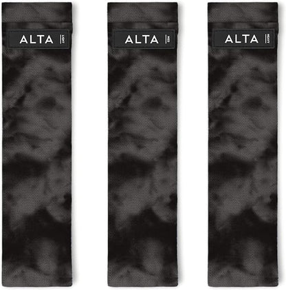 ALTA Booty Bands for Women - Premium Non-Slip Fabric Resistance Bands for Working Out - Cloth Resistance Bands for Legs, Fabric Exercise Bands, Leg Bands for Working Out Women, Looped Hip Bands Set
