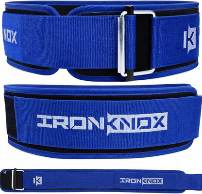 Premium Weight Lifting Belt, 4 Inch Weight Belt for Men and Women with Self Locking Metal Buckle for Maximum Support, Weightlifting Belt for Squat or Deadlift, Durable Gym Belt for Men