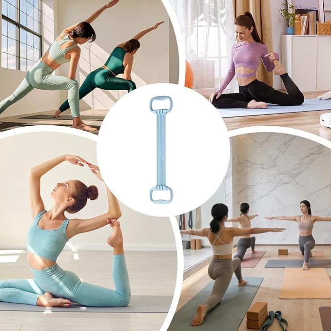 Fitness Resistance Bands Set, Strength Training Exercise Bands, Elastic Workout Tubes with Handles, Portable Home Gym Equipment, Full Body Training Kit, for Yoga Studio Outdoor Park Beach Hotel School