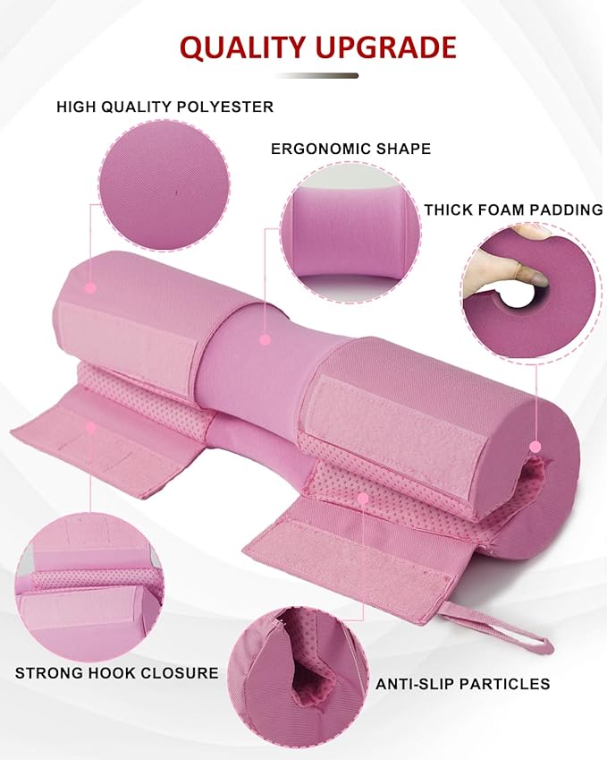 Barbell Squat Pad Nylon Padding AntiSlip- Thick Foam Barbell Pad for Squats Cushion, Lunges&Bar Padding for Hip Thrusts - Standard Weight Bar Pad - Provides Cushion to Neck Shoulders Training