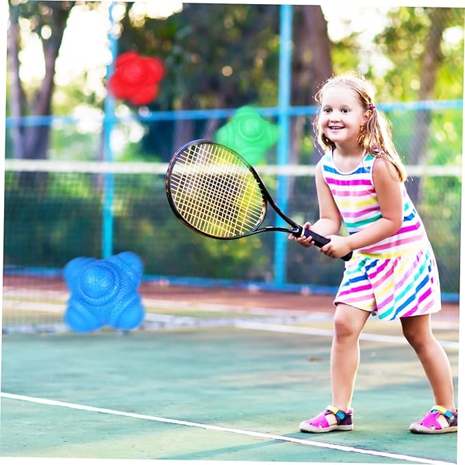 Fitness Reaction Balls 6 Pcs Hexagonal Bounce Reaction Balls Lightweight High Elasticity
