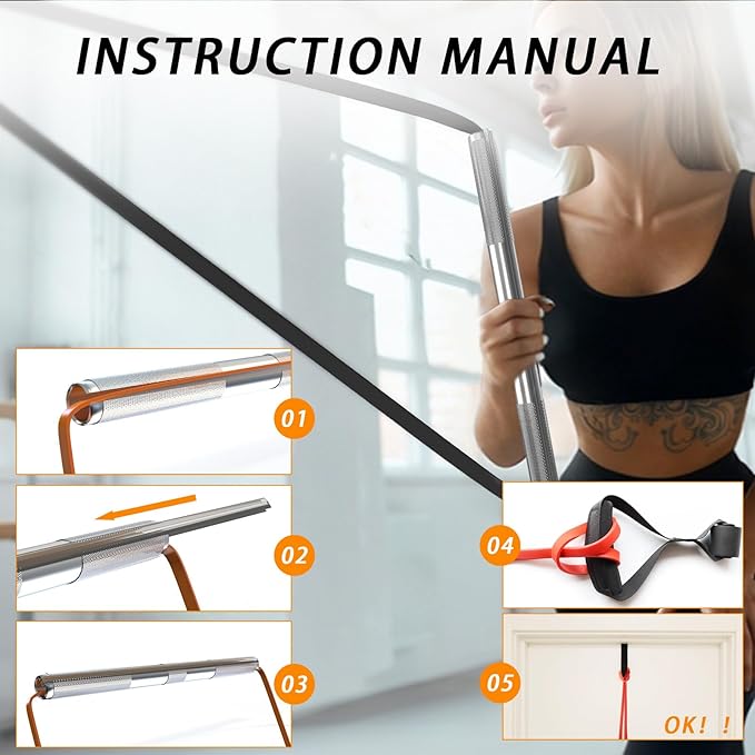 Lights Mountain Wooden Resistance Bands Handles Versatile Exercise Handles with Anti-Slip Grip Tapes for Elastic Band Workouts Home Gym Strength Training and Full-Body Workouts