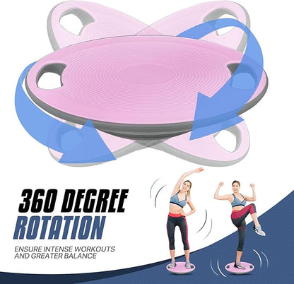 MADOG Wobble Balance Board for Adults, 15.5" TPR Non-slip Surface with Handle for Workout Core Trainer Physical Therapy, Home Gym Stability Board