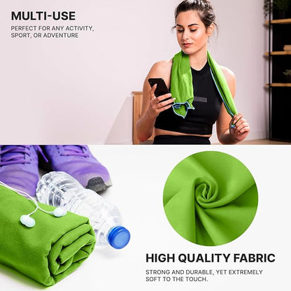 Wet Work Quick Dry Bath Towels, XL(60”x36”), Thin & Lightweight, Super Absorbent, Ultra-Soft, Lint Free, Travel-Friendly & Compact, Perfect for Beach, Camping, Yoga, Extra Large Bath Towels Oversized