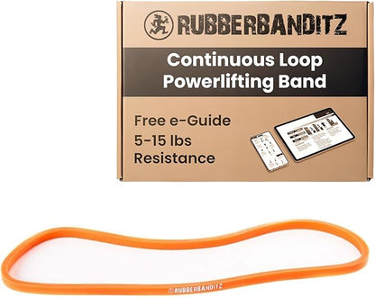 Rubberbanditz 12 inch Continuous Loop Powerlifting Band - 5-150 lbs