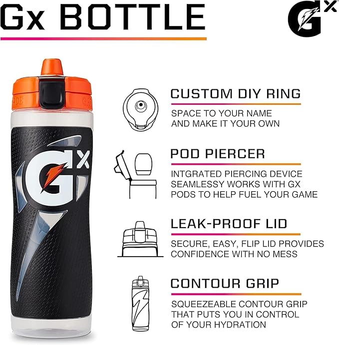 Gatorade Gx Bottle, Gray, 30 Oz