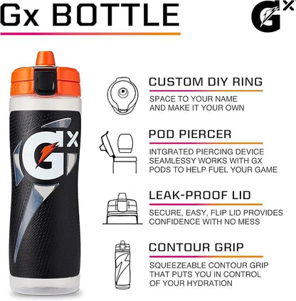 Gatorade Gx Bottle, Gray, 30 Oz