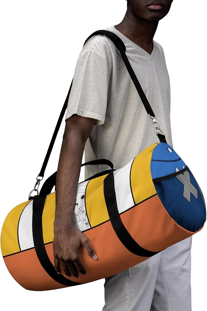 Anime Gym Bag for Women Men - Large Capacity Waterproof Workout Fitness Travel Sports Bags Fashion Street Camping ExpandaCLe Carry On Duffle Bag For Couple (Chopper) PTY