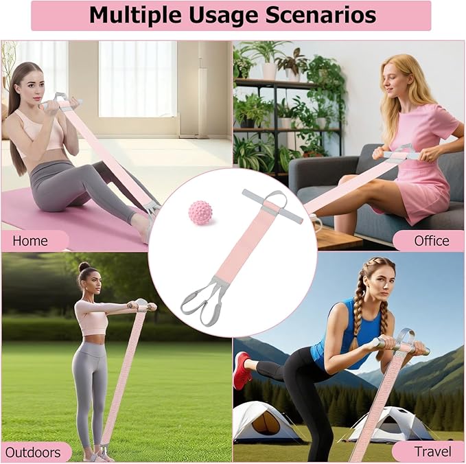 Resistance Bands with Handles,Yoga Pedal Workout Bands,Multifunction Pull Up Bands Sit-up Workout Equipment Home Gym for Arm/Abdomen/Waist/Leg Stretching Slimming Training