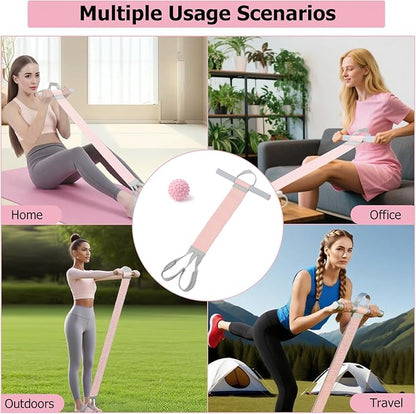 Resistance Bands with Handles,Yoga Pedal Workout Bands,Multifunction Pull Up Bands Sit-up Workout Equipment Home Gym for Arm/Abdomen/Waist/Leg Stretching Slimming Training