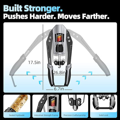 Twister Arm Exerciser, Adjustable Arm Twister Trainer, Chest Expander, Home Gym Equipment, Shoulder Arm Chest Forearm Muscle Training,22-440lbs Hydraulic Power Fitness Workout Exercise