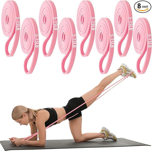 8 Pcs Resistance Bands Pull up Bands Pull up Assistance Bands Exercise Workout Bands for Working Out Muscle Training Physical Therapy Muscle Training Men and Women