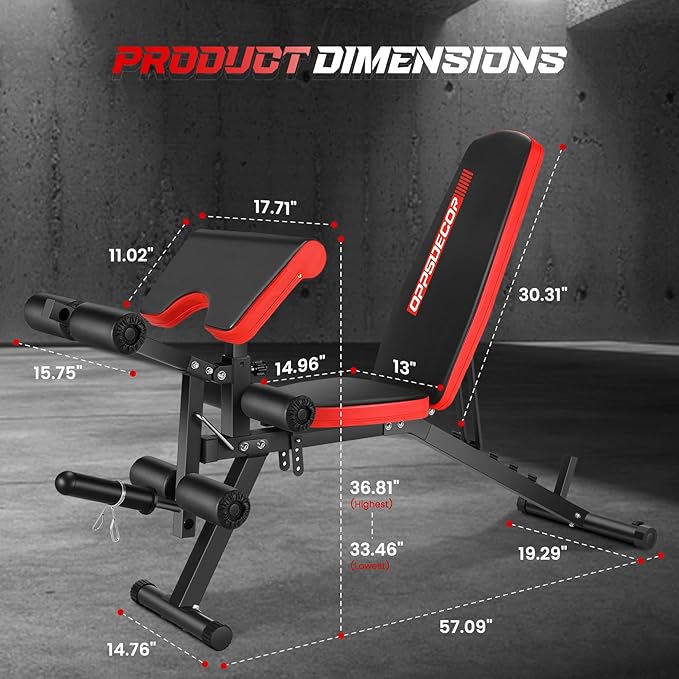 OPPSDECOR Smith Machine Power Rack for Home Gym - All-in-One Power Cage Squat Rack with LAT Pulldown, Cable Machine & Barbell Bar - Multi-Functional Strength Training Equipment