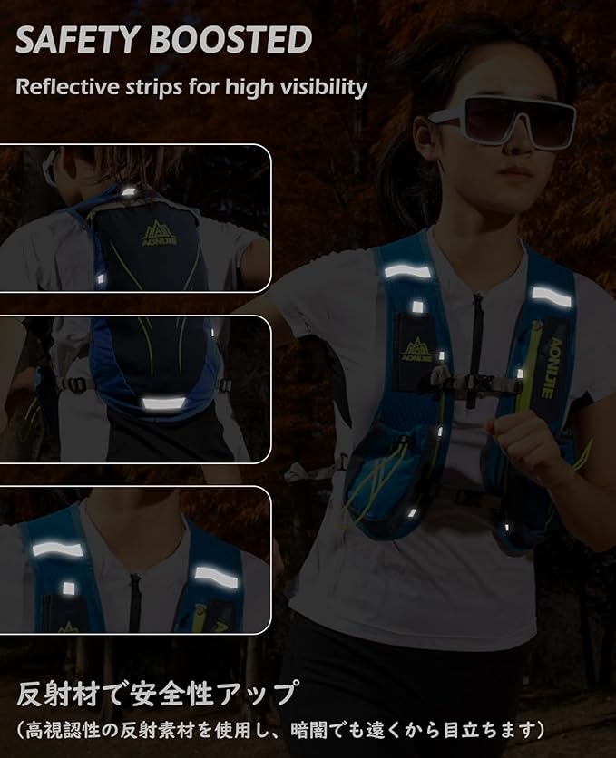TRIWONDER Hydration Running Vest Backpack, Lightweight Water Pack for Men Women Hydration Backpack for Trail Race, Hiking, Cycling, Climbing, Camping, Jogging, Marathon