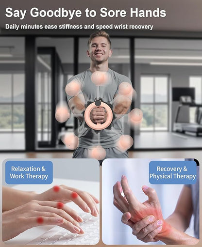 Arm Workout for Men and Women, 360° Hand-Crank Forearm Trainer, Chest Trainer,Shoulders and Arm Muscle Training Fitness Equipment, Home Workout Equipment and Gym Workouts