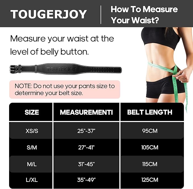 Women's Weight Lifting Belt 4 Inch Wide, Gym Powerlifting Belt for Women with Padded Lumbar Support, Adjustable Fitness Belt for Deadlift, Squats, Cross Training & Workout