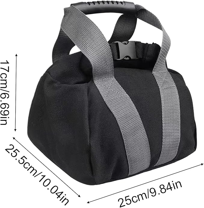 Kettlebell Sandbag, Adjustable Weight, 25.5x25x17cm, Fitness Training Bag, Workout Resistance Bag, Heavy Lifting Exercise, For Home Gym Sports