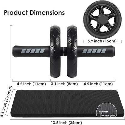 Arespark Ab Roller Wheel, Home Gym Equipment for Core Workout, No Noise Exercise Wheels with Knee Pad, Fitness Training Wheel Abs Workout Equipment for Sports