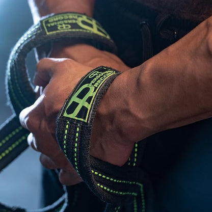Deadlift Straps - Figure 8 Weightlifting Straps for Powerlifting, Bodybuilding, Strongman – Heavy Duty Grip Support Wrist Wraps for Men & Women