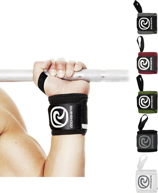 Rehband Wrist Wrap 1 Pair, Wrist Wraps Weightlifting, Training 18 inch, Wrist Wrap, Comfortable & Stabilizing Wrist Supports For Gym
