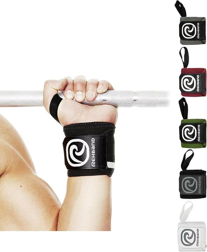 Rehband Wrist Wrap 1 Pair, Wrist Wraps Weightlifting, Training 18 inch, Wrist Wrap, Comfortable & Stabilizing Wrist Supports For Gym