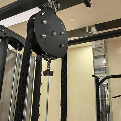 Endless Rope Trainer, Portable Cable Pulley Machine for Home Gym, Adjustable Resistance System - Full Body Workout Equipment for Arms, Back, Grip Strength & Core Coordination