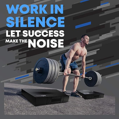 Yes4All Silencer Drop Pads/Weightlifting Drop Pads with PVC Cover & Easy Carry Handles – Sold in PairsVariation Theme