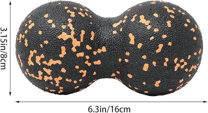 yueton 1Pack Peanut Massage Ball Myofascial Release Acupoint Massage Deep Tissue Muscle Massage Back Leg Massage Roller Mobility Ball for Daily Physical Therapy Yoga Therapy