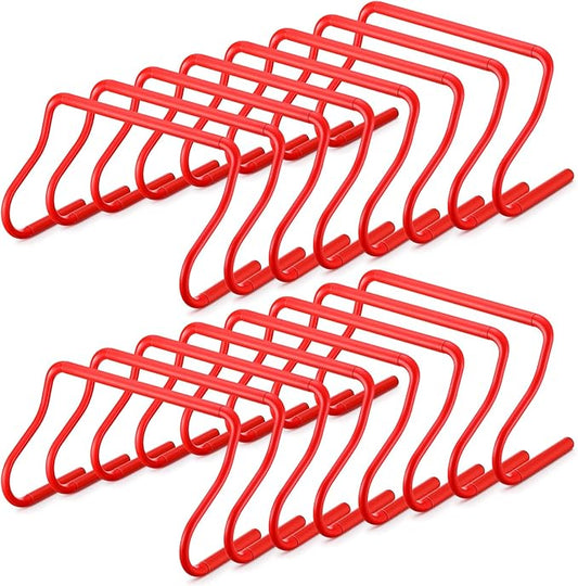16 Pcs 12" Speed Agility Training Hurdles Large Size Detachable Agility Hurdles Hurdles Training Equipment Set for Athletes Soccer Basketball