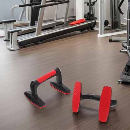 2pcs Push up Bars Parallettes with Non-slip Base Plastic Push-up Handles Strength Training Equipment for Home Gym Fitness Workouts