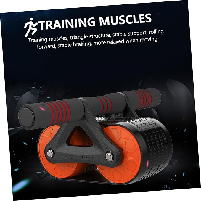 1Pc Ab Wheel Roller Automatic Equipment for Home Gym for Beginners Advanced Users Durable Design for Core Strength Fat Burning