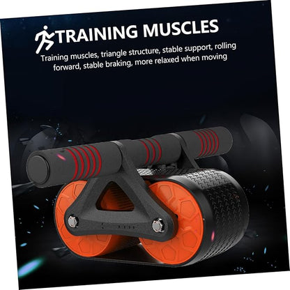 1Pc Ab Wheel Roller Automatic Equipment for Home Gym for Beginners Advanced Users Durable Design for Core Strength Fat Burning