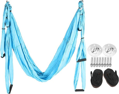 Aerial Yoga Hammock,Yoga Hammock Hanging Swing for Yoga Inversion,Strength Training,Starter Hardware Kit