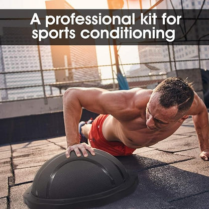 Yes4All 880LBS Half Ball Balance Trainer, Pilates Balance & Stability Ball for Exercises, Home Gym, Floor & Full Body Workouts